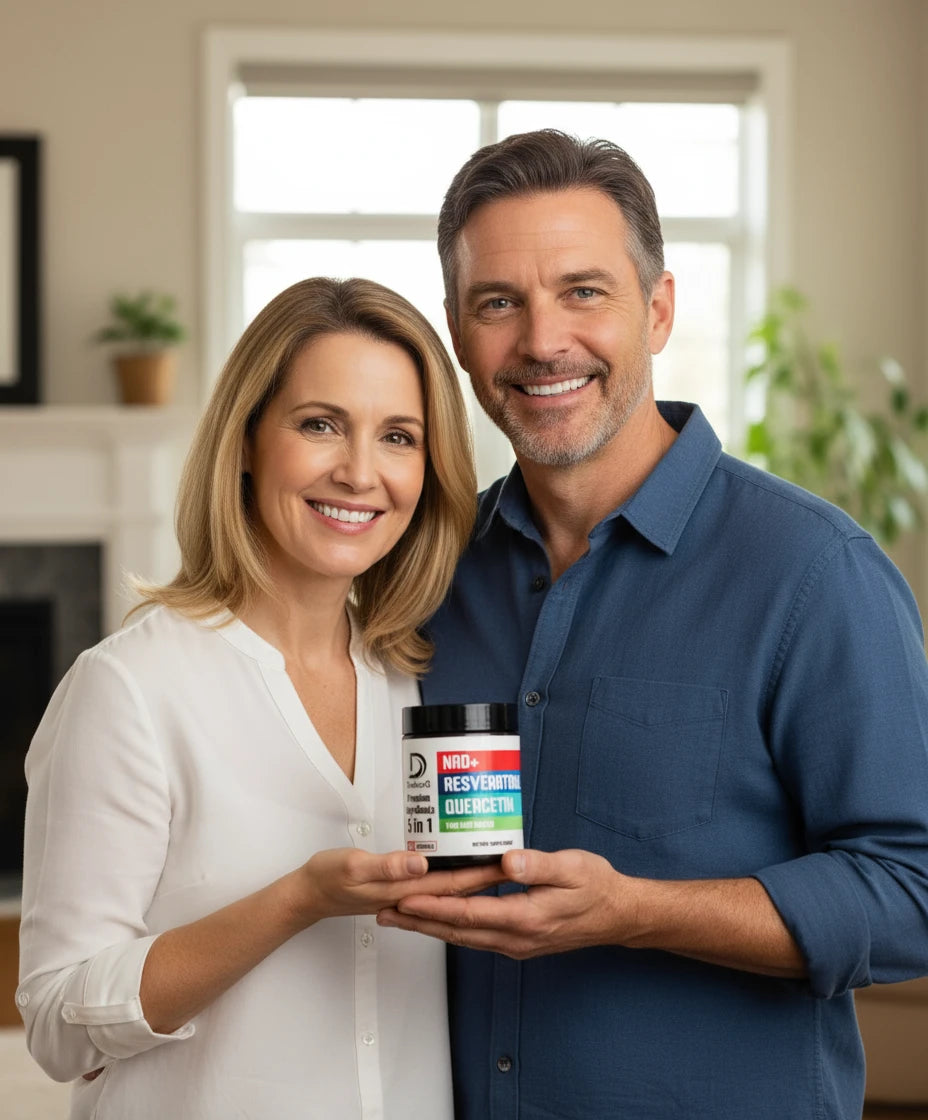 NAD+ Supplement 500mg - Pure NAD Supplement - Combined to Fisetin TMG Resveratrol and Quercetin - Energy and DNA Repair Aging Defense Brain Function - 60 Capsules
