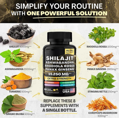 Nori Shilajit Sea Moss Resin Capsules