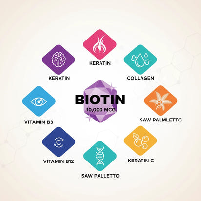 GUDOMET Biotin Collagen Vitamin D3 Vitamin B1 Vitamin B2 Vitamin B3 Vitamin B6 Vitamin B9 Vitamin B12 Keratin Hyaluronic Acid Saw Palmetto -150 Capsules- Made in USA