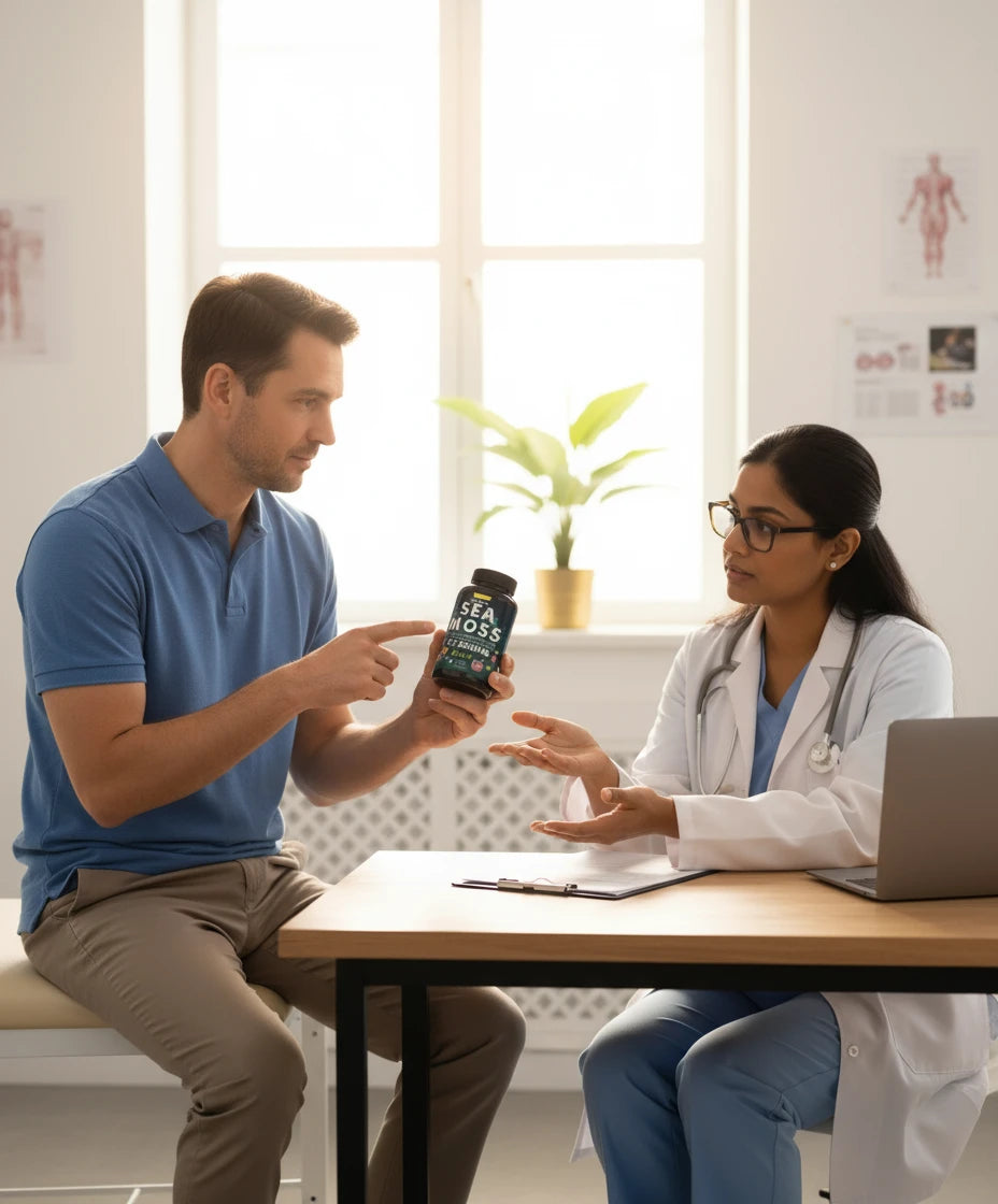 120 Sea Moss Capsule (2x more than competitors) Complex with Sea Moss Black Seed Oil Aşhwagandha Ginger & Vitamins C D3-120 CapsulesSuperfood Supplements - Advanced Seamoss Pills Wild Sea Moss Pills Made in USA