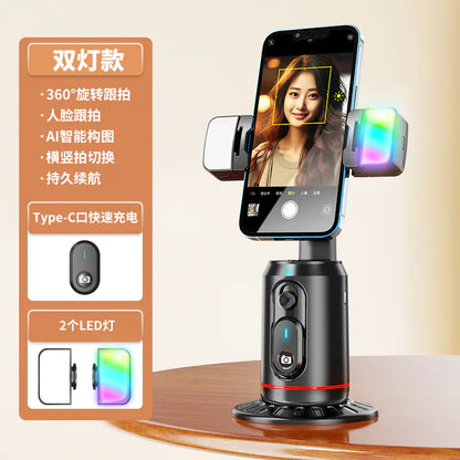 Q02 Smart 360° AI Live Video Tracking Gimbal Stabilizer